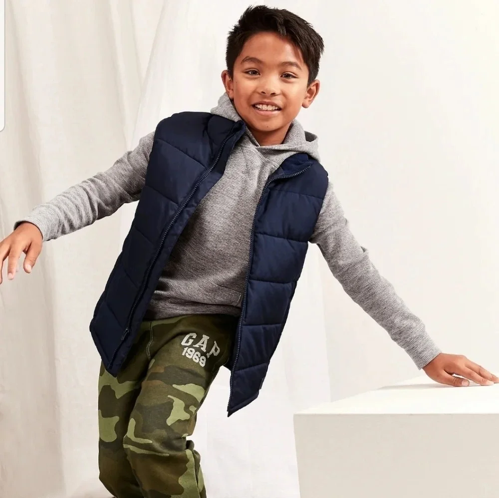 Gap Kids Boy's Warm Puffer Quilted Vest XS